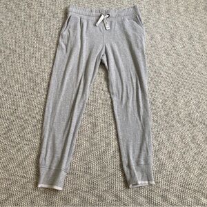 Faherty Women's Legend Sweatpant Joggers Light Grey Heather - Size Medium Lounge